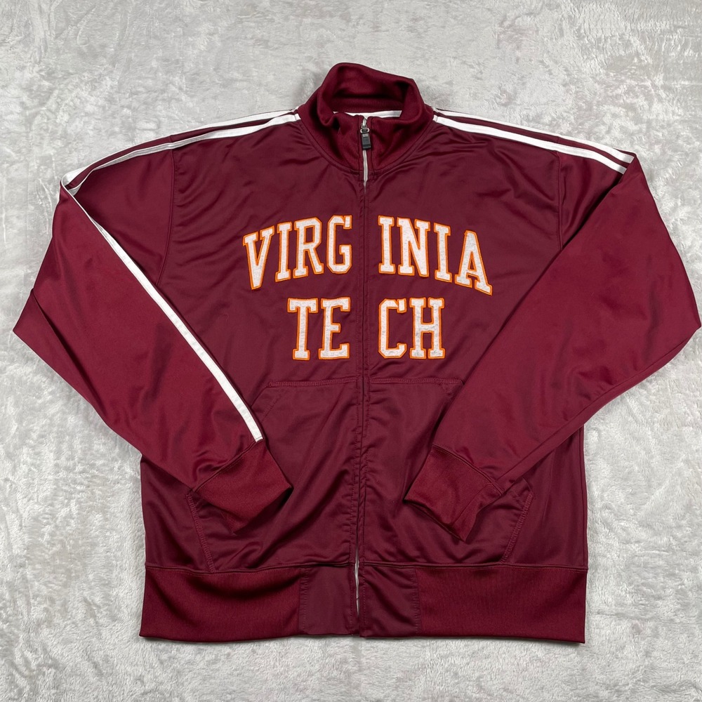 Virginia Tech Hokies Sports In Motion Maroon Track Jacket Men XL